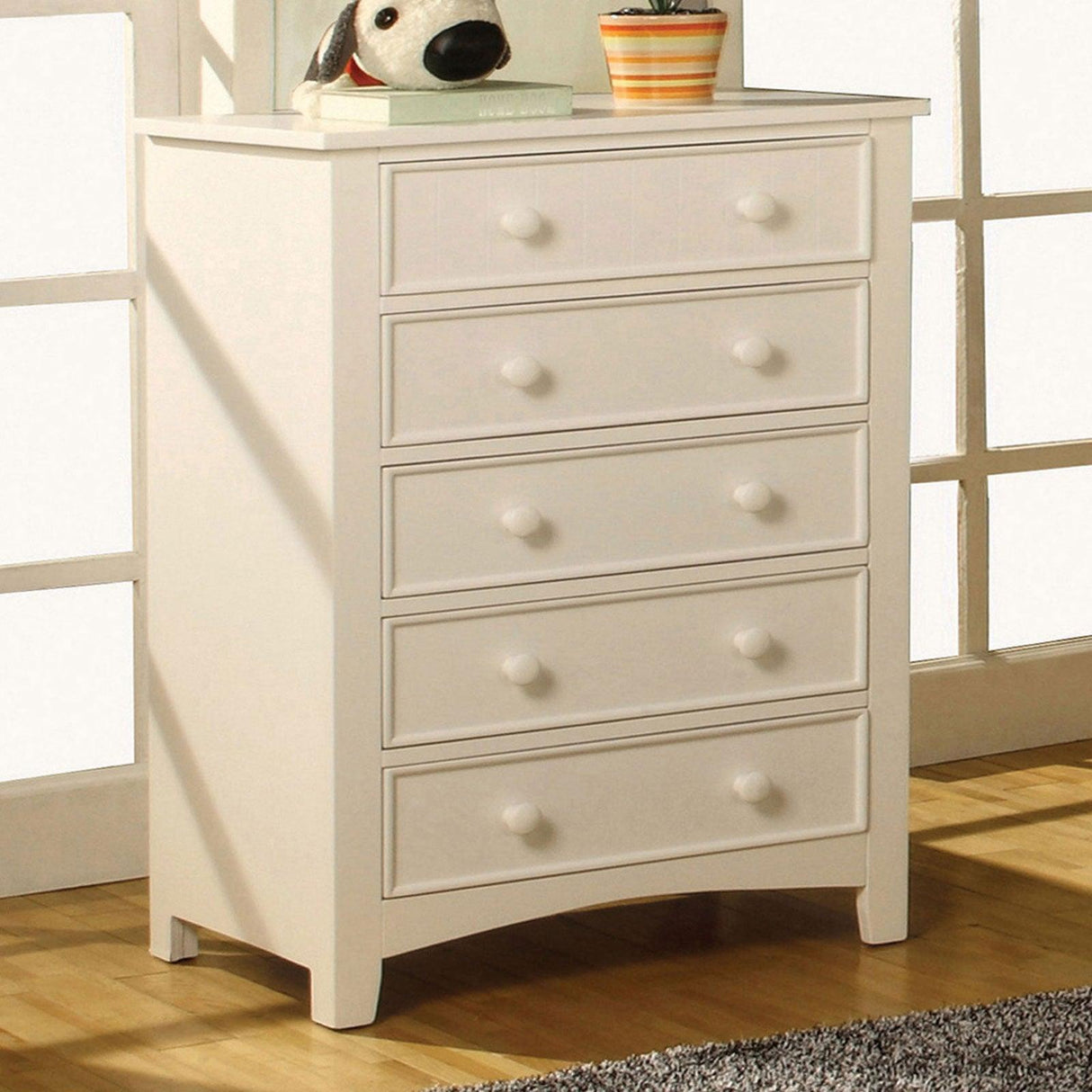 Omnus White Chest by Furniture of America at Eve Furniture