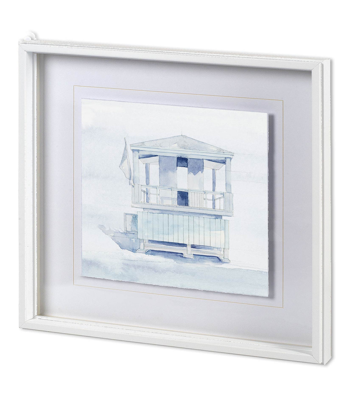 On Beach II by Mercana Studio a Hand Embellished Textured Framed Art Print Matted under Glass by Mercana at Eve Furniture