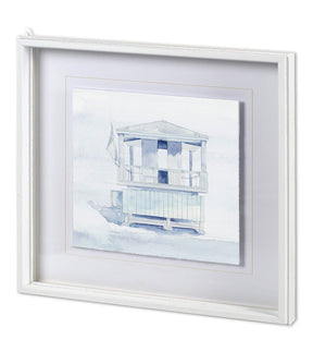 On Beach II by Mercana Studio a Hand Embellished Textured Framed Art Print Matted under Glass by Mercana at Eve Furniture