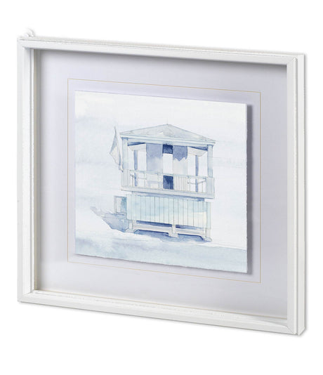 On Beach II by Mercana Studio a Hand Embellished Textured Framed Art Print Matted under Glass by Mercana at Eve Furniture