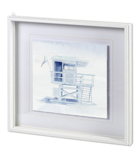 On Beach IV by Mercana Studio a Hand Embellished Textured Framed Art Print Matted under Glass by Mercana at Eve Furniture