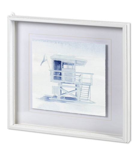 On Beach IV by Mercana Studio a Hand Embellished Textured Framed Art Print Matted under Glass by Mercana at Eve Furniture
