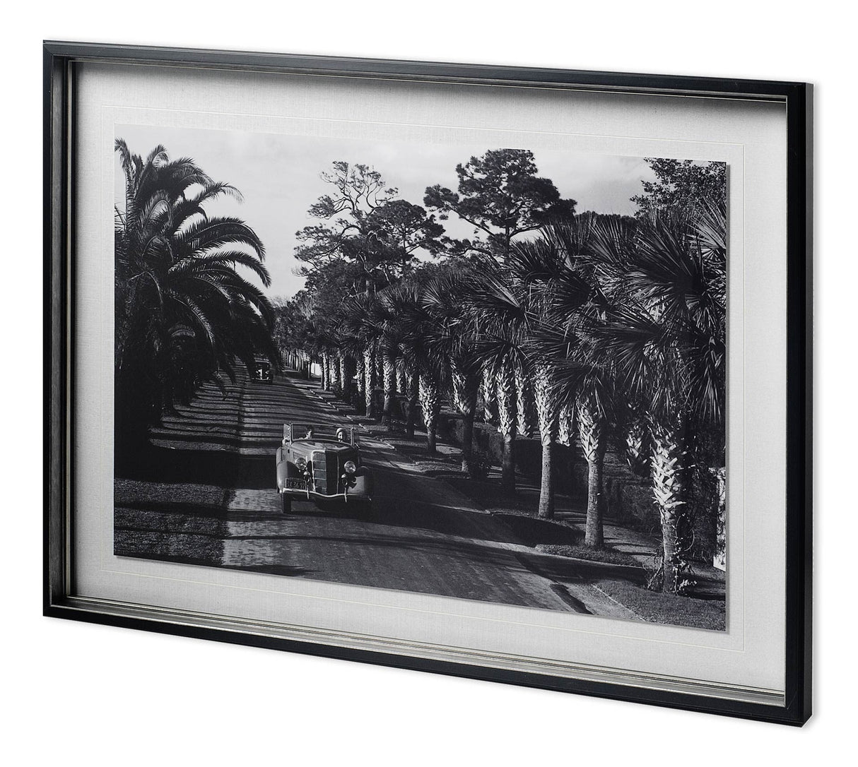 On The Avenue - Hand Embellished Textured Framed Photo Art Print Matted under Glass by Mercana at Eve Furniture