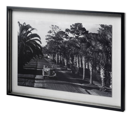 On The Avenue - Hand Embellished Textured Framed Photo Art Print Matted under Glass by Mercana at Eve Furniture