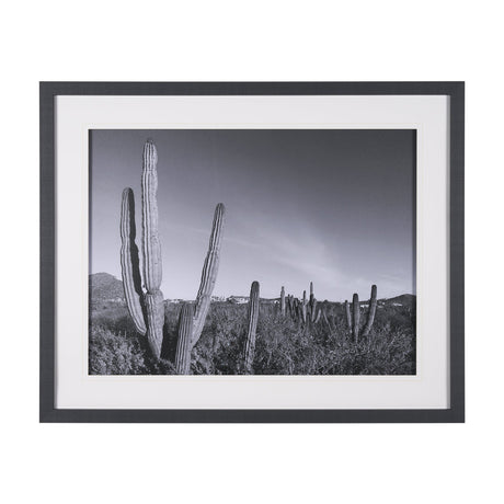 On The Ranch Cactus I by Norm Stelfox Hand Embelished Textured Framed Photo Art Print Matted under G by Mercana at Eve Furniture