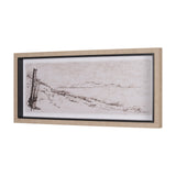 On the Shore I by Mercana Studio a Hand Embellished Textured Framed Art Print by Mercana at Eve Furniture
