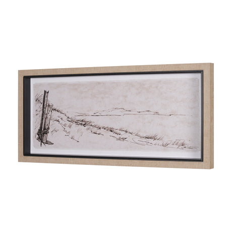 On the Shore I by Mercana Studio a Hand Embellished Textured Framed Art Print by Mercana at Eve Furniture