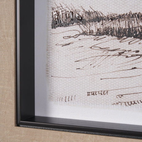 On the Shore II by Mercana Studio a Hand Embellished Textured Framed Art Print by Mercana at Eve Furniture