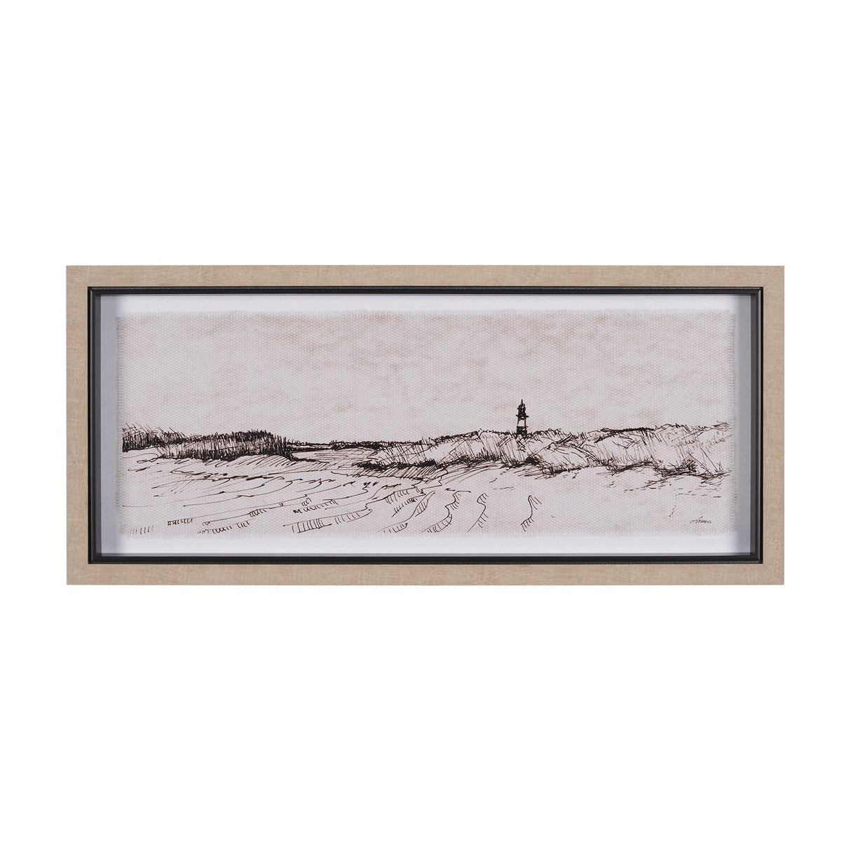 On the Shore II by Mercana Studio a Hand Embellished Textured Framed Art Print by Mercana at Eve Furniture