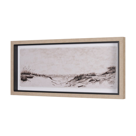 On the Shore III by Mercana Studio a Hand Embellished Textured Framed Art Print by Mercana at Eve Furniture