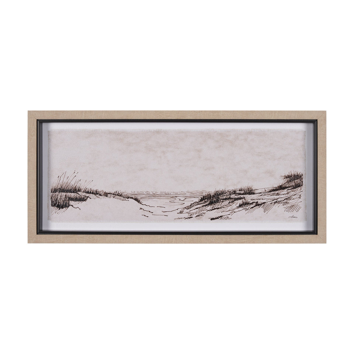 On the Shore III by Mercana Studio a Hand Embellished Textured Framed Art Print by Mercana at Eve Furniture