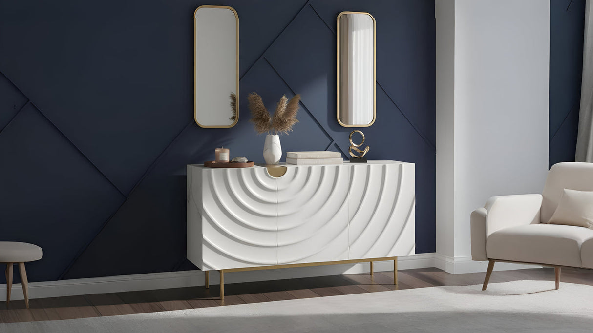 Onda Cream White Sideboard by New Era Innovations at Eve Furniture