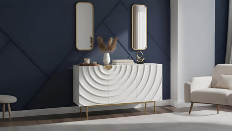 Onda Cream White Sideboard by New Era Innovations at Eve Furniture