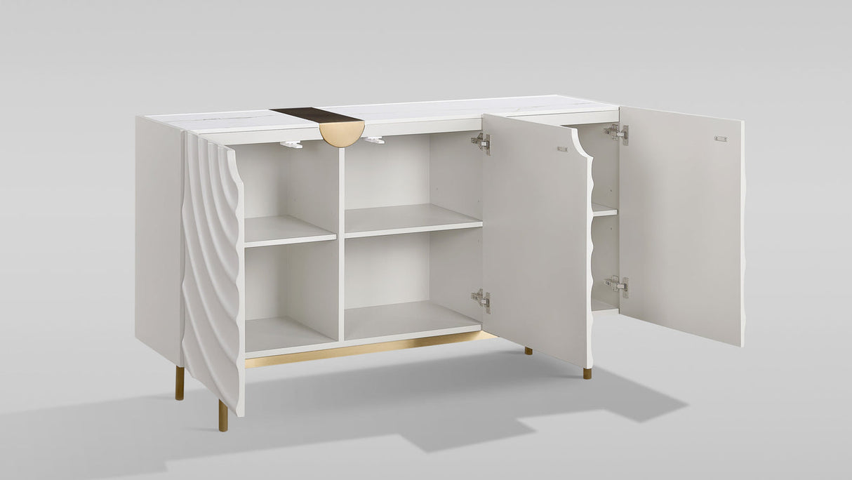 Onda Cream White Sideboard by New Era Innovations at Eve Furniture