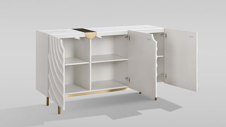 Onda Cream White Sideboard by New Era Innovations at Eve Furniture