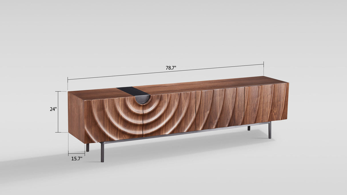 Onda Walnut TV Console by New Era Innovations at Eve Furniture