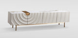 Onda White Cream TV Console by New Era Innovations at Eve Furniture
