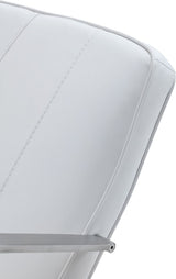One Brushed Stainless Steel/White Metal Frame Home Office Chair by Modus Furniture at Eve Furniture