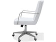 One Brushed Stainless Steel/White Metal Frame Home Office Chair by Modus Furniture at Eve Furniture