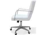 One Brushed Stainless Steel/White Metal Frame Home Office Chair by Modus Furniture at Eve Furniture