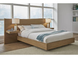 One Coastal Bisque Modern Live Edge California King Wall Bed with Floating Nightstands by Modus Furniture at Eve Furniture