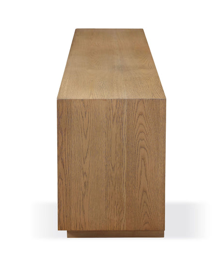 One Coastal Modern 74 inch TV Console in Bisque by Modus Furniture at Eve Furniture