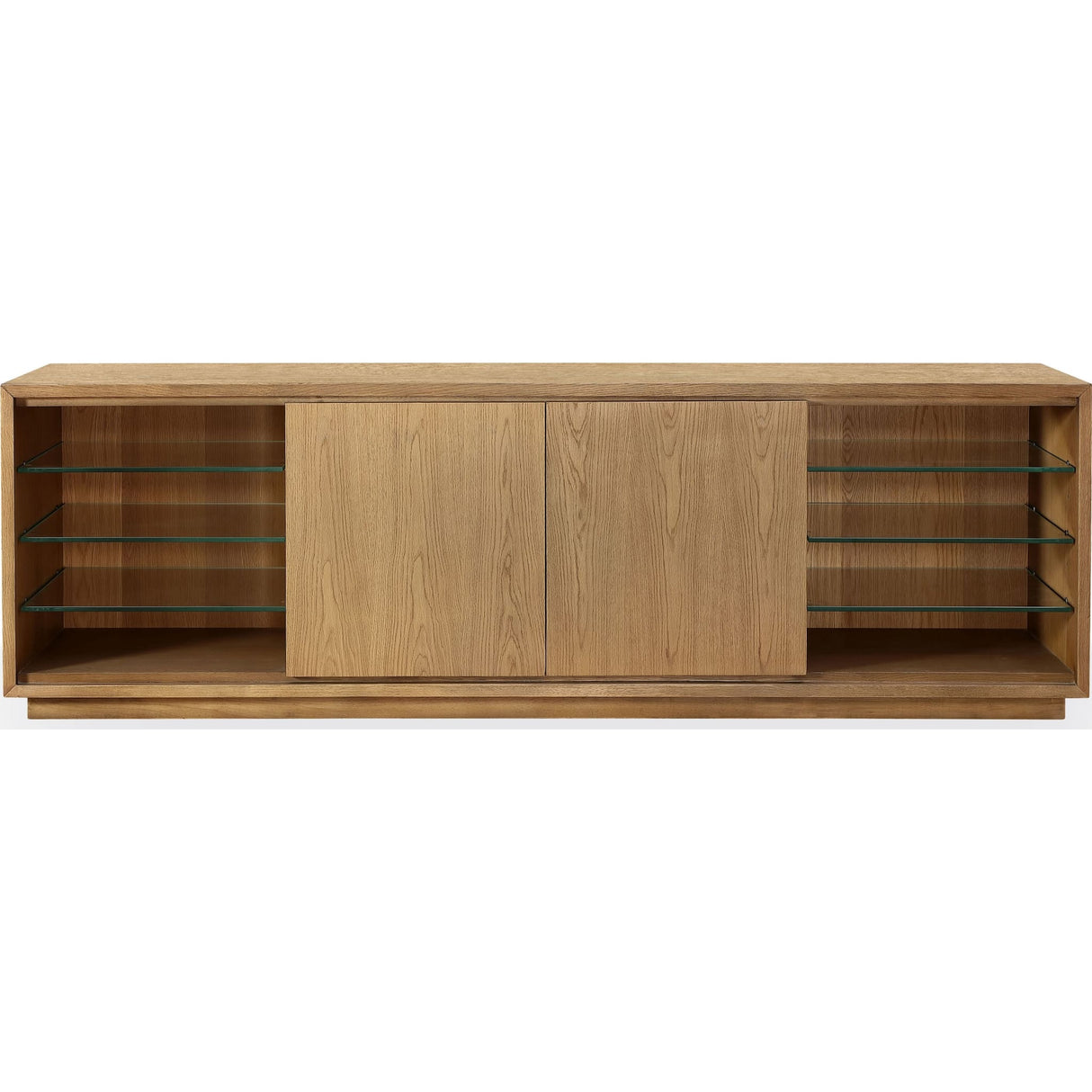 One Coastal Modern 84 inch TV Console in Bisque by Modus Furniture at Eve Furniture