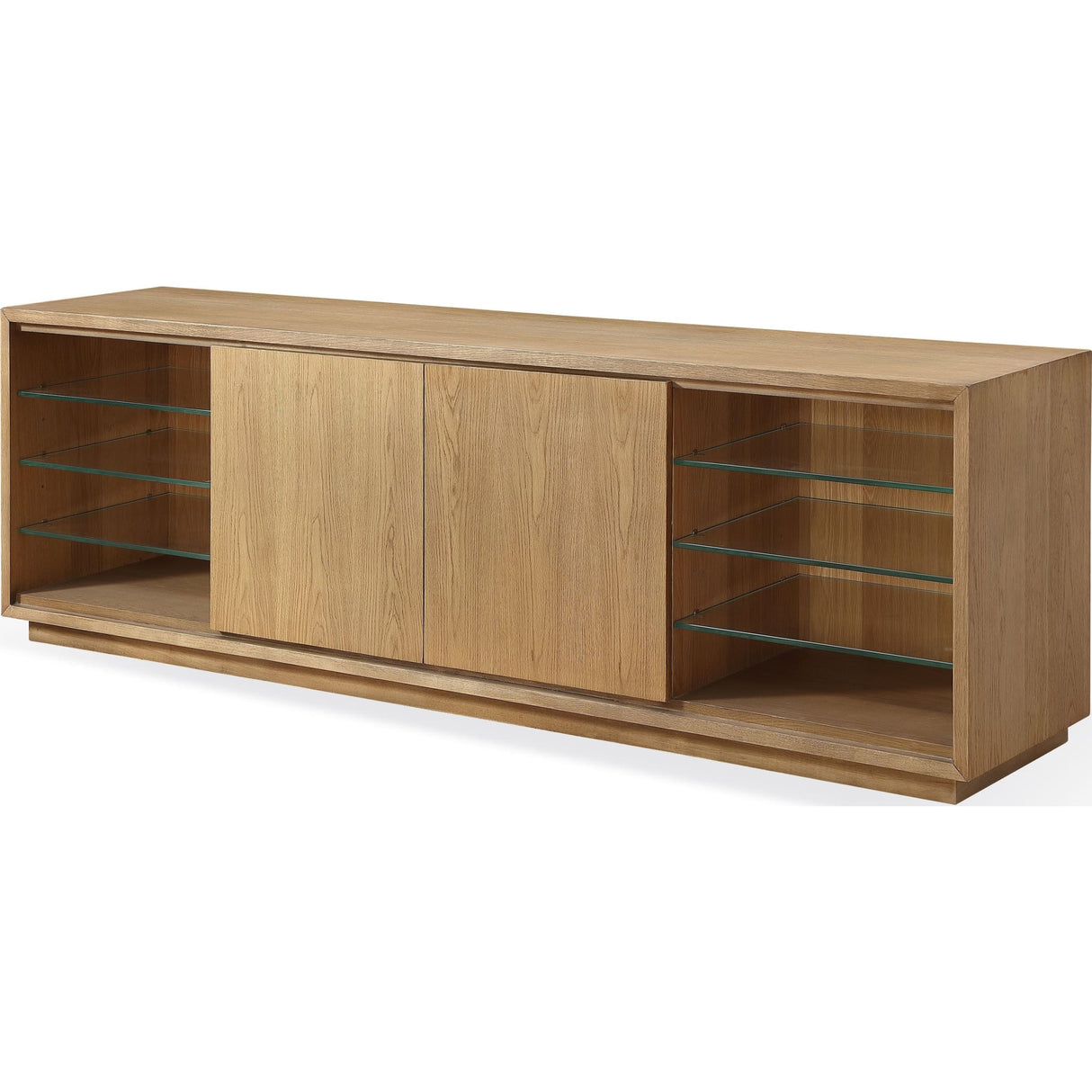 One Coastal Modern 84 inch TV Console in Bisque by Modus Furniture at Eve Furniture