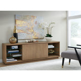 One Coastal Modern 84 inch TV Console in Bisque by Modus Furniture at Eve Furniture