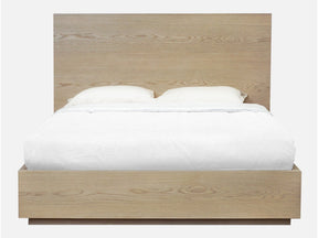 One Coastal Modern Eastern King Platform Bed in Bisque by Modus Furniture at Eve Furniture