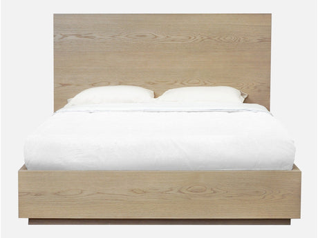 One Coastal Modern Eastern King Platform Bed in Bisque by Modus Furniture at Eve Furniture