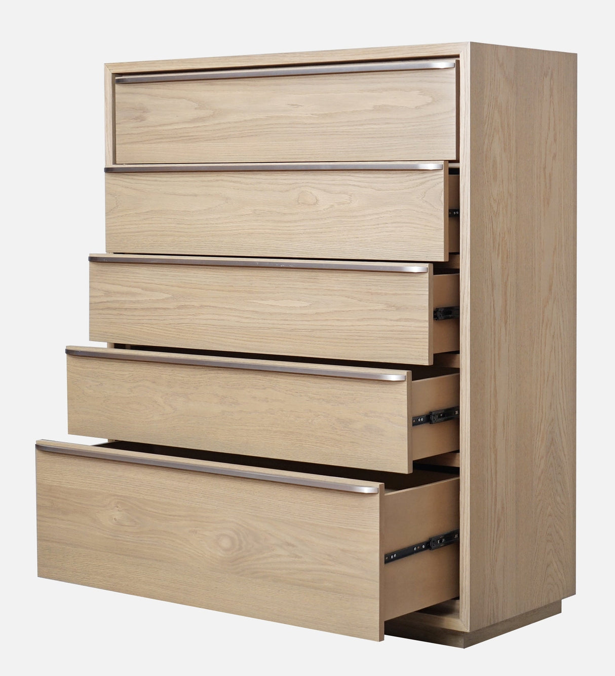 One Coastal Modern Five Drawer Chest in Bisque by Modus Furniture at Eve Furniture