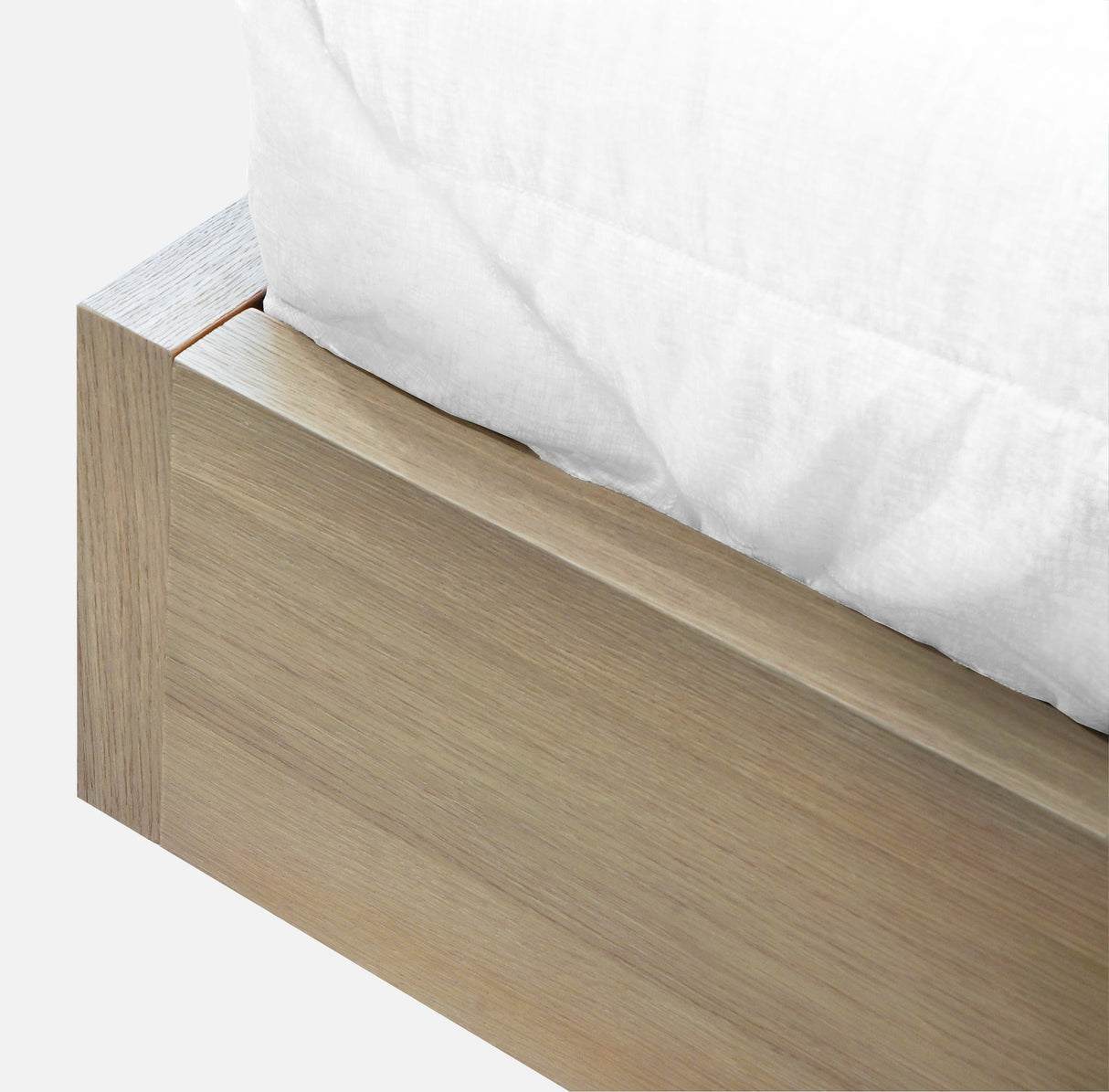 One Coastal Modern Live Edge Eastern King Wall Bed with Floating Nightstands in Bisque by Modus Furniture at Eve Furniture