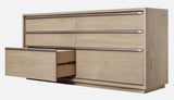 One Coastal Modern Six Drawer Dresser in Bisque by Modus Furniture at Eve Furniture