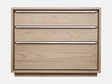 One Coastal Modern Three Drawer USB-charging Nightstand in Bisque by Modus Furniture at Eve Furniture