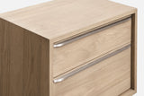 One Coastal Modern Two Drawer USB-Charging Nightstand in Bisque by Modus Furniture at Eve Furniture