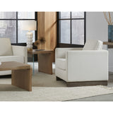 One Live-Edge White Oak and Glass End Table in Bisque by Modus Furniture at Eve Furniture
