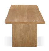 One Modern Coastal Live Edge Dining Table in White Oak by Modus Furniture at Eve Furniture