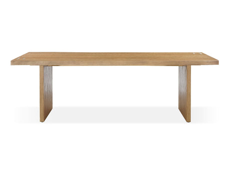 One Modern Coastal Live Edge Dining Table in White Oak by Modus Furniture at Eve Furniture