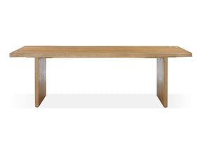 One Modern Coastal Live Edge Dining Table in White Oak by Modus Furniture at Eve Furniture