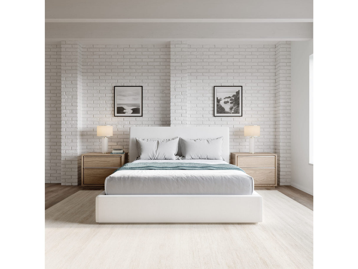 One Pearl Full Upholstered Footboard Storage Bed by Modus Furniture at Eve Furniture