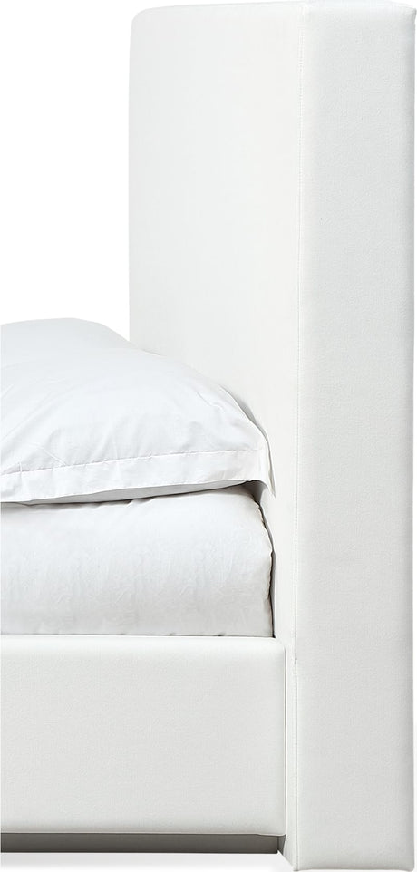 One Pearl King Upholstered Footboard Storage Bed by Modus Furniture at Eve Furniture