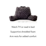 One Size Black Lounge Pillow by Malouf at Eve Furniture
