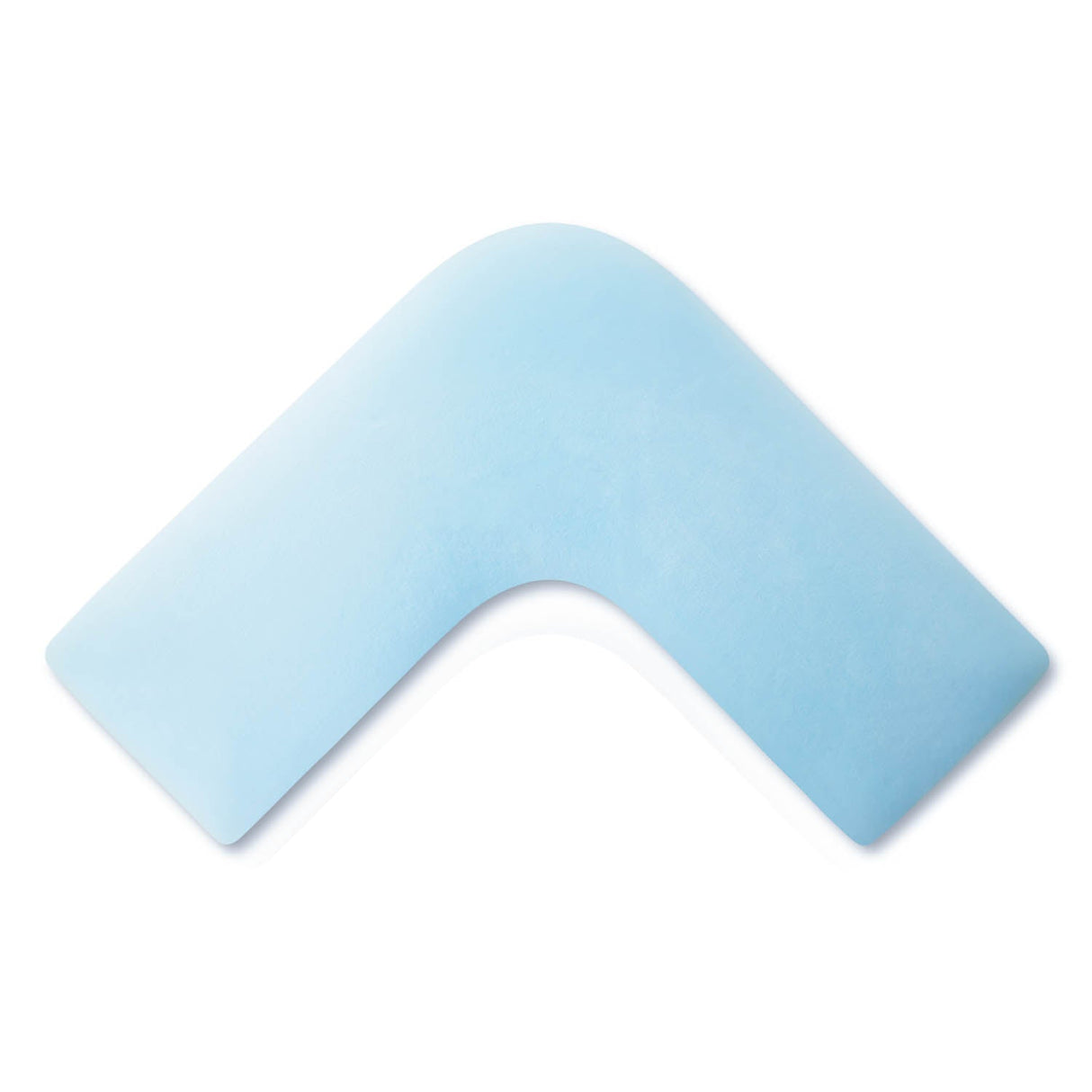 One Size White L-Shape Pillow with Gel Dough by Malouf at Eve Furniture