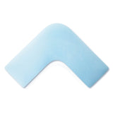 One Size White L-Shape Pillow with Gel Dough by Malouf at Eve Furniture