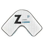 One Size White L-Shape Pillow with Gel Dough by Malouf at Eve Furniture