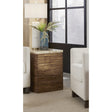 One Stone Wood Tile End Table in Onyx and Solid Teak by Modus Furniture at Eve Furniture
