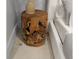One Teak Slice Round End Table in Warm Teak by Modus Furniture at Eve Furniture