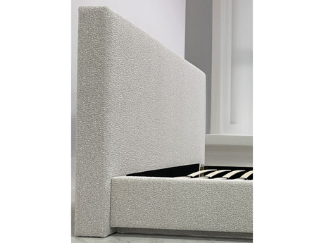 One Upholstered Modern Headboard in Cotton Ball Boucle by Modus Furniture at Eve Furniture