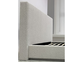 One Upholstered Modern Headboard in Cotton Ball Boucle by Modus Furniture at Eve Furniture